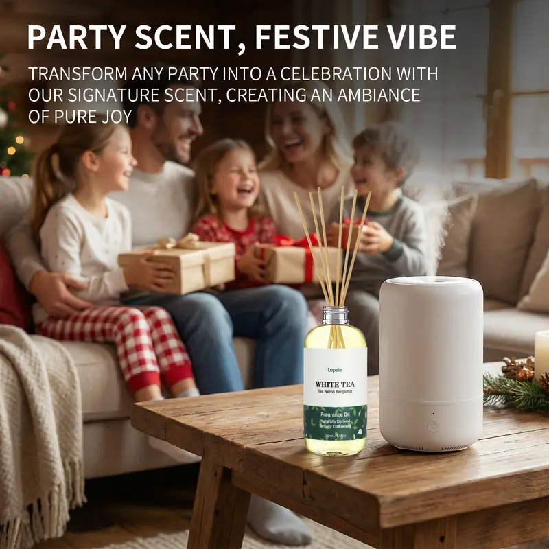 Lopeie Diffuser Oil Refill | 118ml (4.1 fl oz) | Ritz-Carlton Scent | White Tea & Citrus | Suitable for Ultrasonic & Anhydrous Diffusers