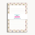 Floral Notepad – Vintage Botanical Lined 50 Tearoff Sheets by The Saltwater Press